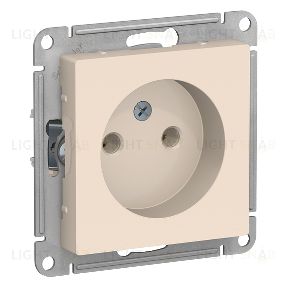 Розетка без заземления Schneider Electric Atlasdesign 16А, бежевый ATN000241 ATN000241