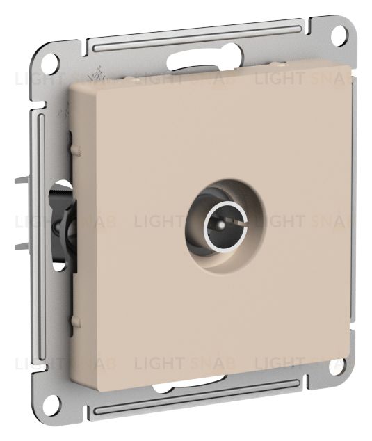 Розетка TV проходная Schneider Electric Atlasdesign 4DB, песочный ATN001292 ATN001292