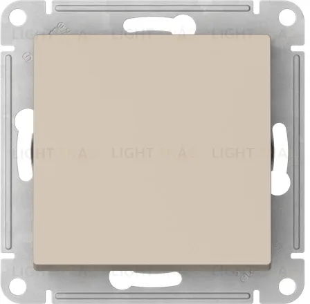 Выключатель одноклавишный кнопочный Schneider Electric Atlasdesign 10А, быстрозажим. клем., песочный ATN001215S ATN001215S