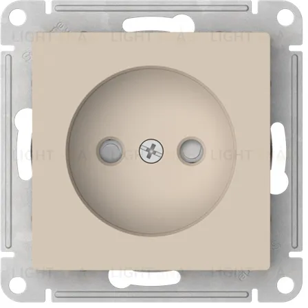 Розетка без заземления со шторками Schneider Electric Atlasdesign 16А, быстрозажим. клем., песочный ATN001249S ATN001249S