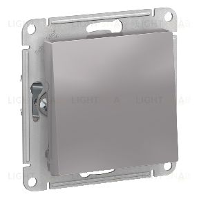 Выключатель одноклавишный проходной Schneider Atlasdesign 10А, алюминий ATN000361 ATN000361