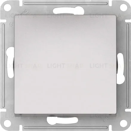 Выключатель одноклавишный проходной Schneider Atlasdesign 10А IP44, быстрозажим. клем., алюминий ATN440361S ATN440361S