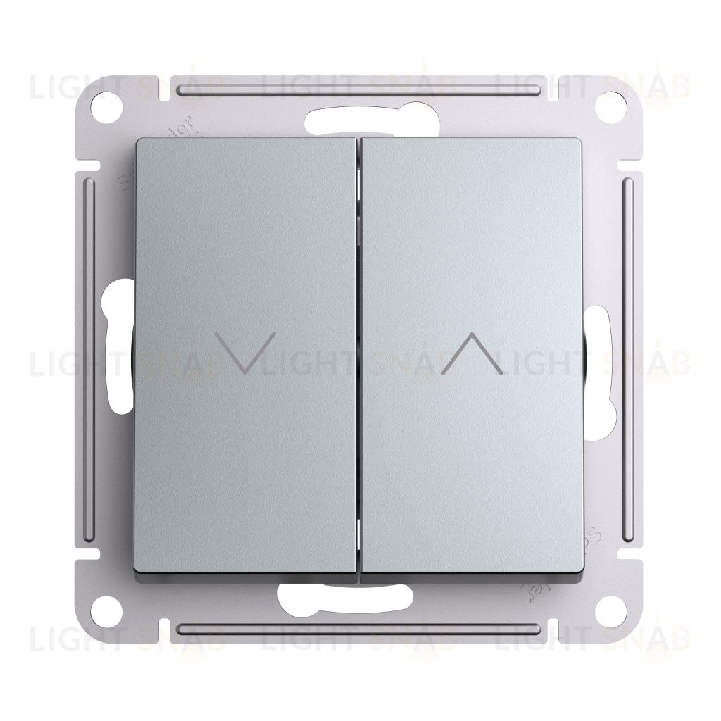 Выключатель управления для жалюзи и рольставней Schneider Electric Atlasdesign 10А/250В, алюминий ATN000319 ATN000319