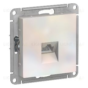 Розетка компьютерная одинарная Schneider Electric Atlasdesign RJ45 5 кат., жемчуг ATN000483 ATN000483