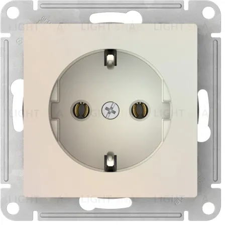Розетка с заземлением Schneider Electric Atlasdesign 16А, быстрозажим. клем., жемчуг ATN000443S ATN000443S