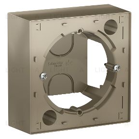 Коробка накладного монтажа Schneider Electric Atlasdesign, шампань ATN000500 ATN000500
