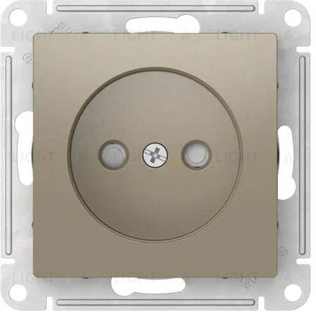 Розетка без заземления со шторками Schneider Electric Atlasdesign 16А, быстрозажим. клем., шампань ATN000549S ATN000549S