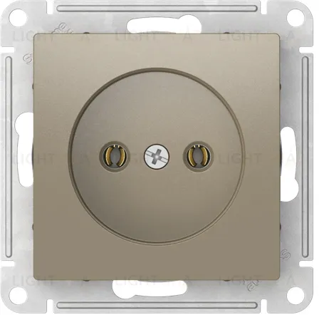 Розетка без заземления Schneider Electric Atlasdesign 16А, быстрозажим. клем., шампань ATN000541S ATN000541S