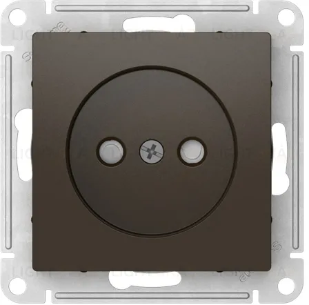Розетка без заземления со шторками Schneider Electric Atlasdesign 16А, быстрозажим. клем., мокко ATN000649S ATN000649S