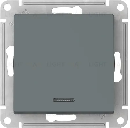 Выключатель одноклавишный с подсветкой Schneider Atlasdesign 10А, быстрозажим. клем., грифель ATN000713S ATN000713S