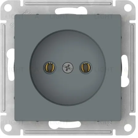 Розетка без заземления Schneider Electric Atlasdesign 16А, быстрозажим. клем., грифель ATN000741S ATN000741S