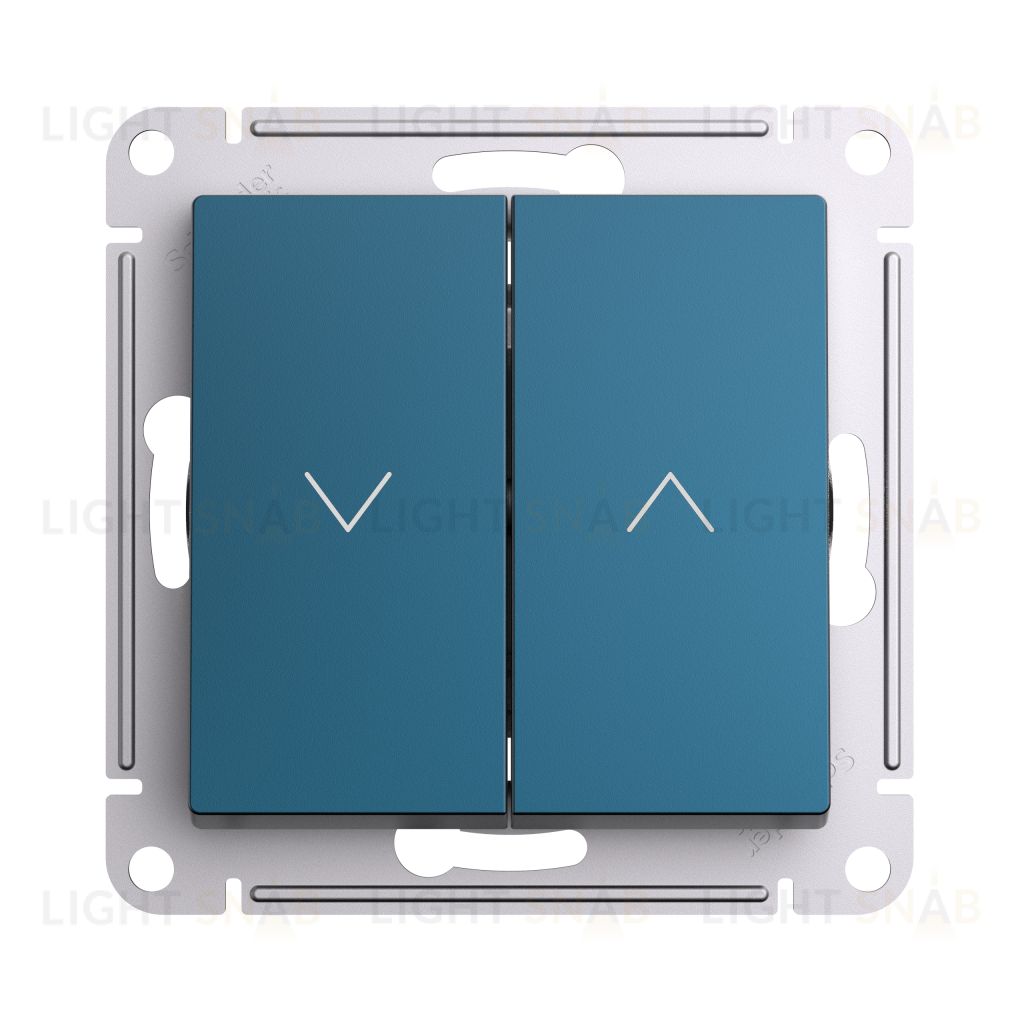 Выключатель управления для жалюзи и рольставней Schneider Electric Atlasdesign 10А/250В, изумруд ATN000819 ATN000819