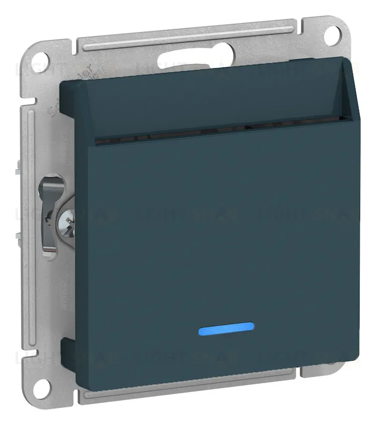 Карточный выключатель с задержкой времени 10А/250 В~ Schneider Electric Atlasdesign, изумруд ATN000867 ATN000867