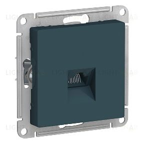 Розетка компьютерная одинарная Schneider Electric Atlasdesign RJ45 5 кат., изумруд ATN000883 ATN000883