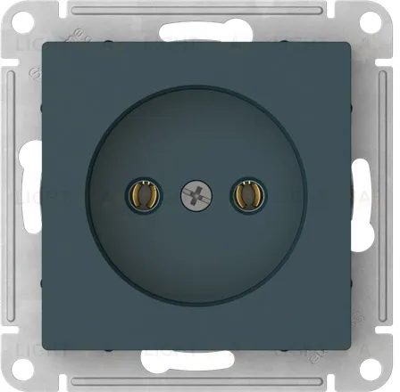 Розетка без заземления Schneider Electric Atlasdesign 16А, быстрозажим. клем., изумруд ATN000841S ATN000841S