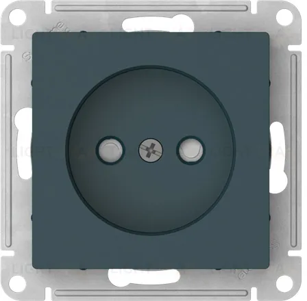 Розетка без заземления со шторками Schneider Electric Atlasdesign 16А, быстрозажим. клем., изумруд ATN000849S ATN000849S