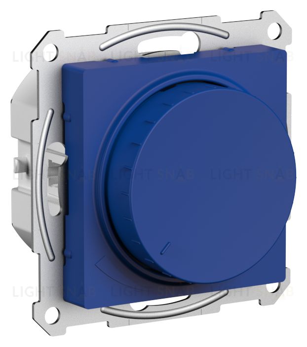 Светорегулятор поворотно-нажимной LED, RC, 400Вт Schneider Atlasdesign, аквамарин ATN001123 ATN001123