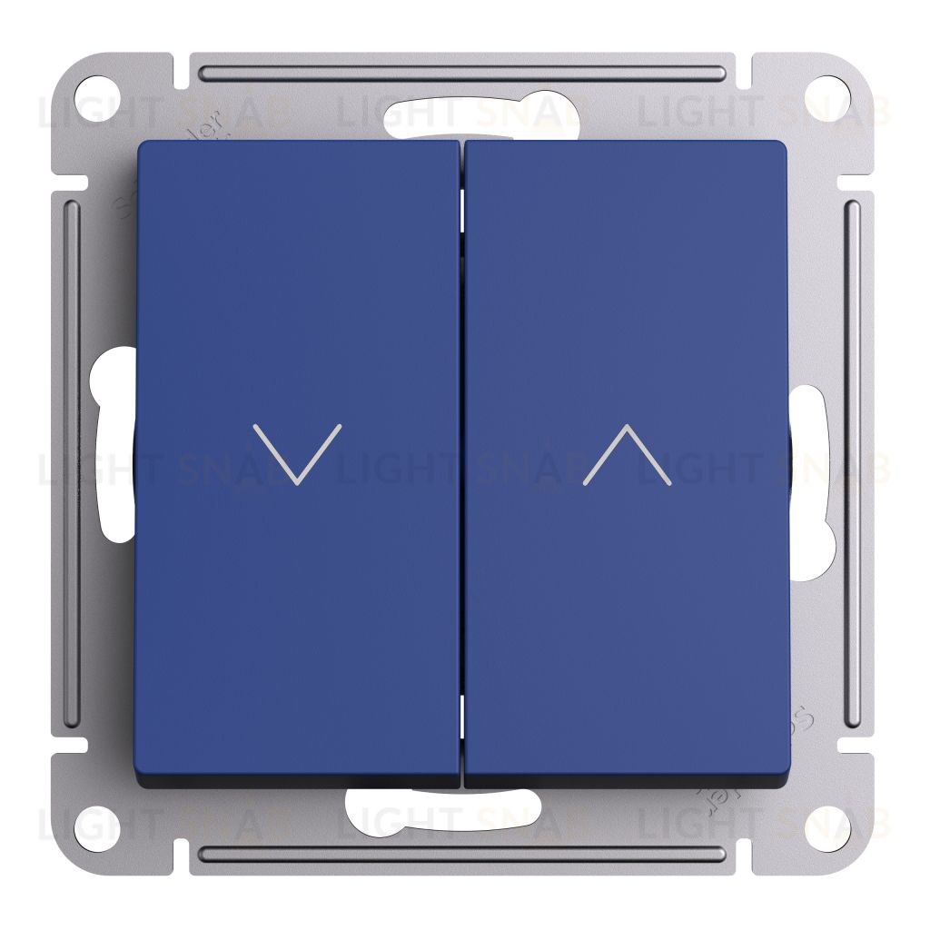 Выключатель управления для жалюзи и рольставней Schneider Electric Atlasdesign 10А/250В, аквамарин ATN001119 ATN001119