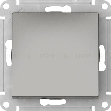 Выключатель одноклавишный кнопочный Schneider Electric Atlasdesign 10А, быстрозажим. клем., сталь ATN000915S ATN000915S