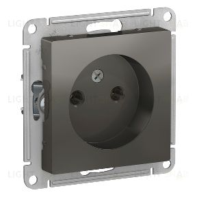 Розетка без заземления Schneider Electric Atlasdesign 16А, сталь ATN000941 ATN000941