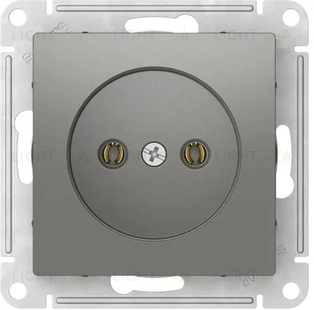 Розетка без заземления Schneider Electric Atlasdesign 16А, быстрозажим. клем., сталь ATN000941S ATN000941S