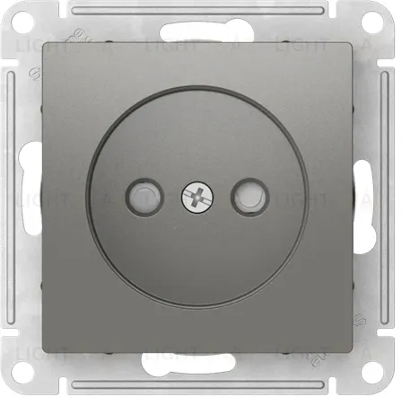 Розетка без заземления со шторками Schneider Electric Atlasdesign 16А, быстрозажим. клем., сталь ATN000949S ATN000949S