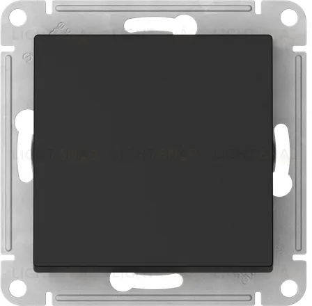 Выключатель одноклавишный кнопочный Schneider Electric Atlasdesign 10А, быстрозажим. клем., карбон ATN001015S ATN001015S