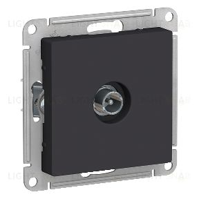 Розетка TV проходная Schneider Electric Atlasdesign 4DB, карбон ATN001092 ATN001092