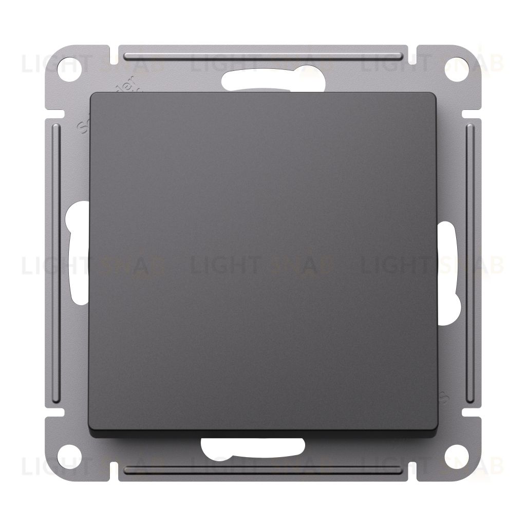 Выключатель одноклавишный Schneider Atlasdesign 10А, базальт ATN001411 ATN001411