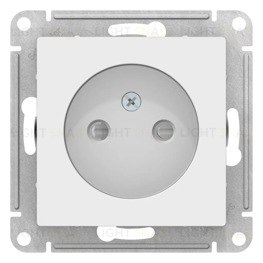 Розетка без заземления со шторками Schneider Electric Atlasdesign 16А, лотос ATN001349 ATN001349