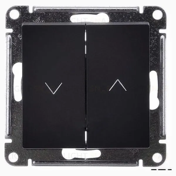 Выключатель управления для жалюзи и рольставней Schneider Electric Atlasdesign 10А/250В, базальт ATN001419 ATN001419