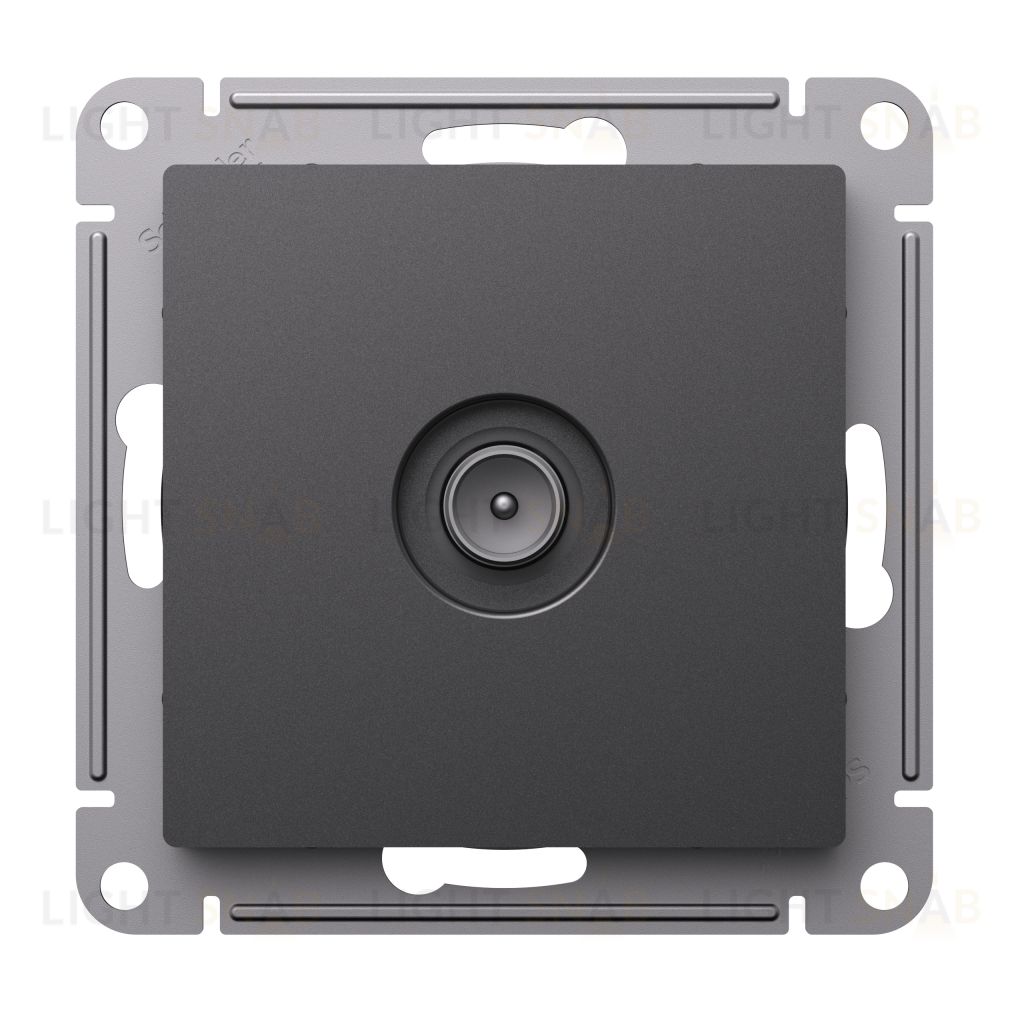 Розетка TV оконечная Schneider Electric Atlasdesign 1DB, базальт ATN001491 ATN001491