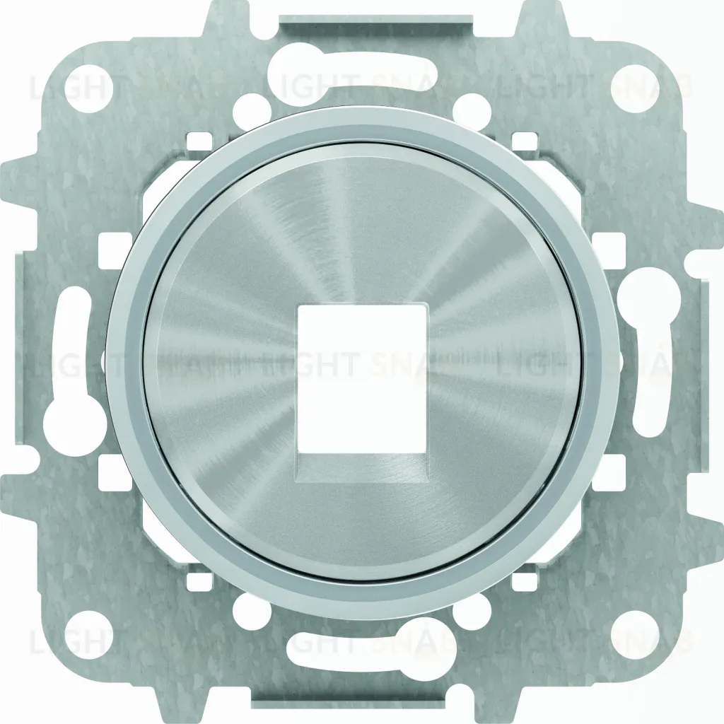 Розетка компьютерная одинарная ABB Skymoon RJ45 5 кат., хром 2CLA201850A1001+2CLA861810A1401 2CLA201850A1001 + 2CLA861810A1401