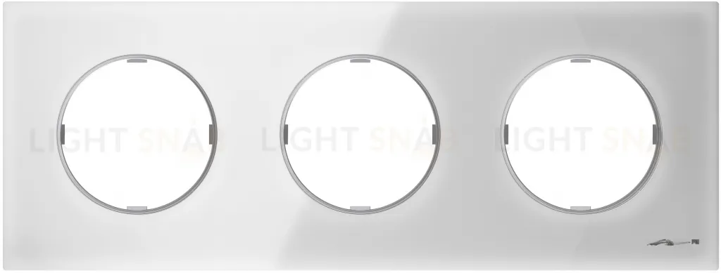 Рамка тройная ABB Skymoon, белое стекло 2CLA867300A3001 2CLA867300A3001
