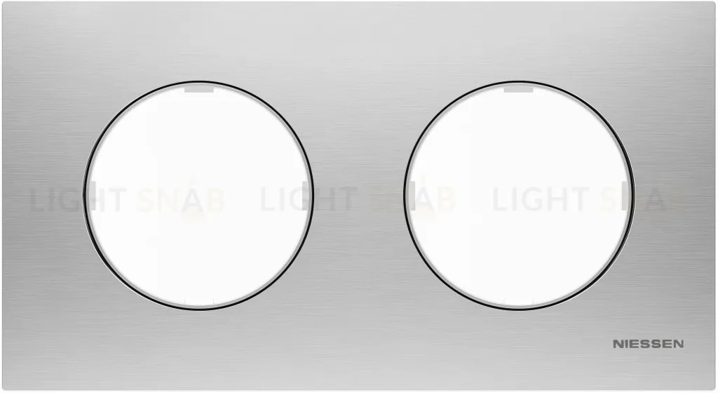 Рамка двойная ABB Skymoon, нержавеющая сталь 2CLA867200A4001 2CLA867200A4001