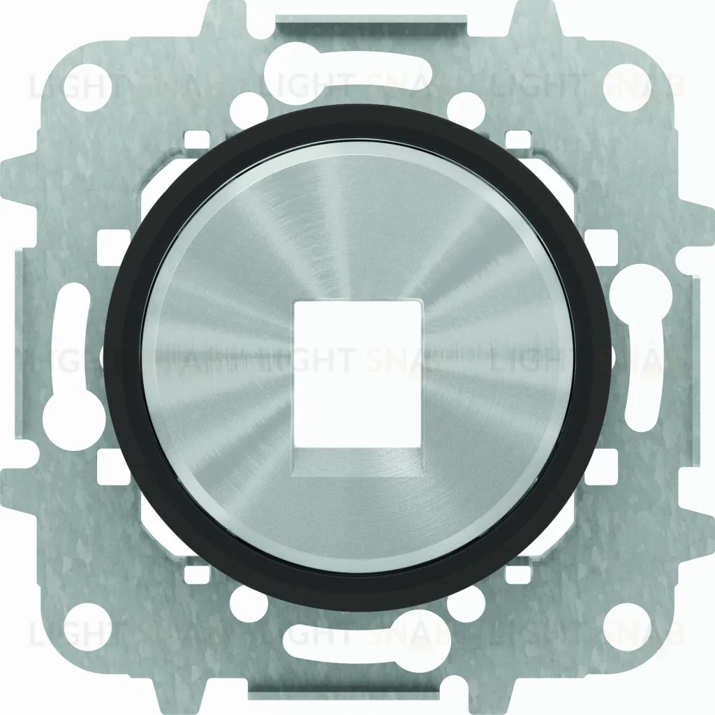 Розетка телефонная одинарная ABB Skymoon RJ12, черное стекло 2CLA201720A1001+2CLA861810A1501 2CLA201720A1001 + 2CLA861810A1501