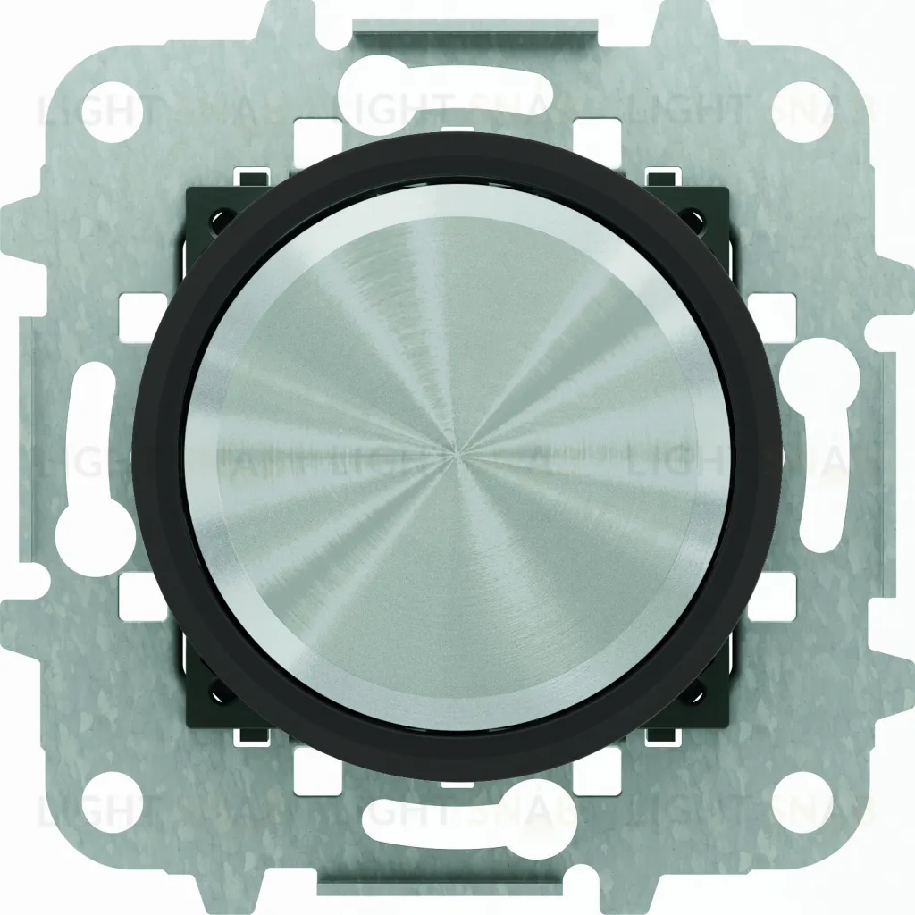 Светорегулятор поворотно-нажимной для LED ABB Skymoon (светодиодный), 4-100 Вт/ВА, черное стекло 2CLA866020A1501 2CLA866020A1501