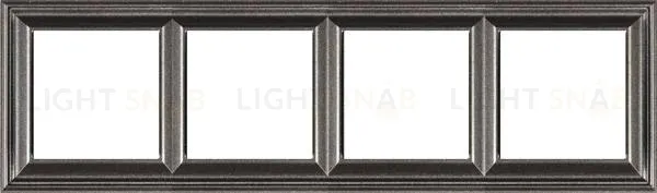 Рамка четверная Jung Eco Profi Deco, антрацит EPD484AN EPD484AN