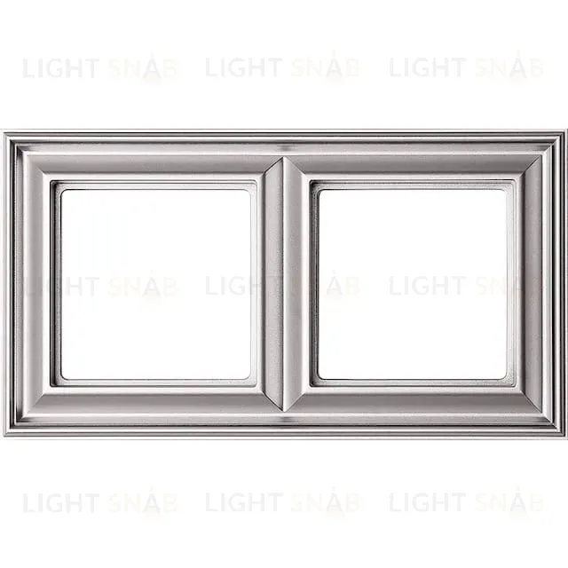 Рамка двойная Jung Eco Profi Deco, алюминий EPD482AL EPD482AL