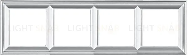 Рамка четверная Jung Eco Profi Deco, алюминий EPD484AL EPD484AL