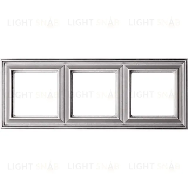 Рамка тройная Jung Eco Profi Deco, алюминий EPD483AL EPD483AL