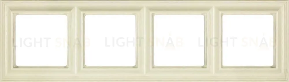 Рамка четверная Jung Eco Profi Deco, слоновая кость EPD484 EPD484