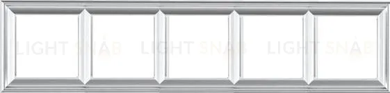 Рамка пятерная Jung Eco Profi Deco, алюминий EPD485AL EPD485AL