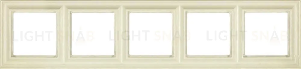 Рамка пятерная Jung Eco Profi Deco, слоновая кость EPD485 EPD485