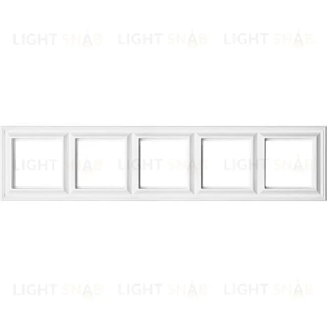 Рамка пятерная Jung Eco Profi Deco, белый EPD485WW EPD485WW