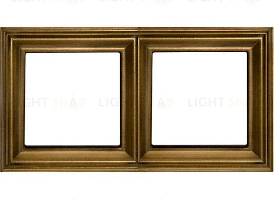 Рамка двойная Jung Eco Profi Deco, античная латунь EPD482AT EPD482AT