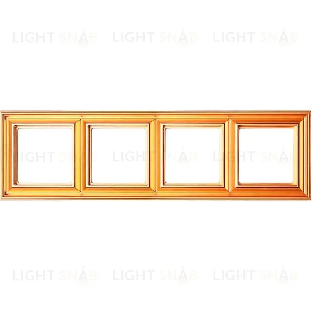 Рамка четверная Jung Eco Profi Deco, золото EPD484GO EPD484GO
