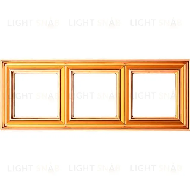 Рамка тройная Jung Eco Profi Deco, золото EPD483GO EPD483GO