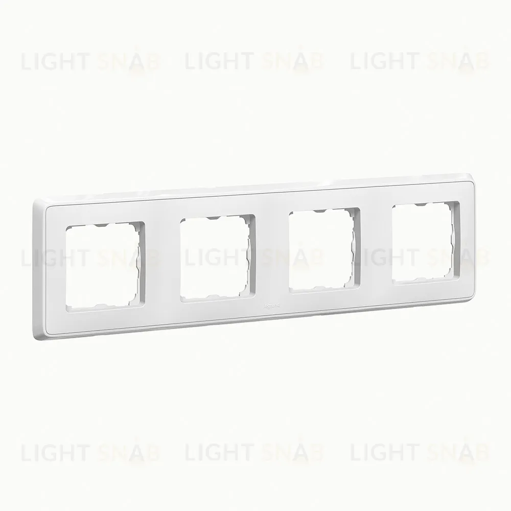 Рамка четверная Legrand Cariva белый 773654 773654
