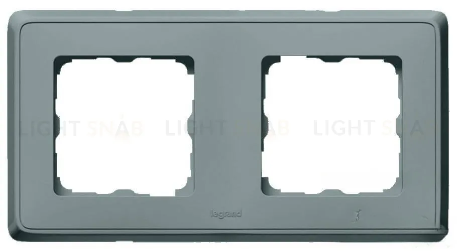 Рамка двойная Legrand Cariva жемчужно-серый 773692 773692